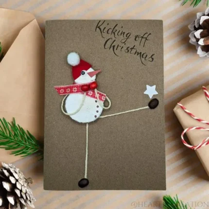 Handmade-christmas-card-for-kickboxing