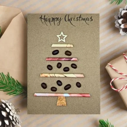 Handmade-Personalised-Christmas-Tree-Card-with-festive-wishes