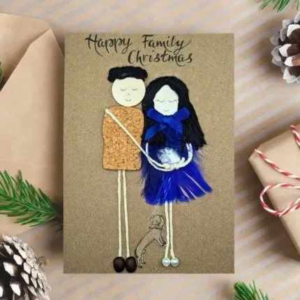 Handmade-new-baby-Christmas-card