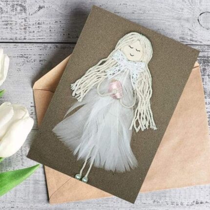 Handmade-card-for-her-with-white-feathers-3