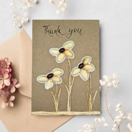 Handmade-thank-you-card-with-pistachio-flowers