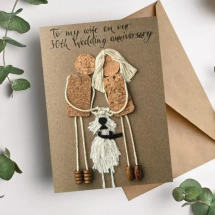 Handmade 30th Wedding Anniversary Day Card