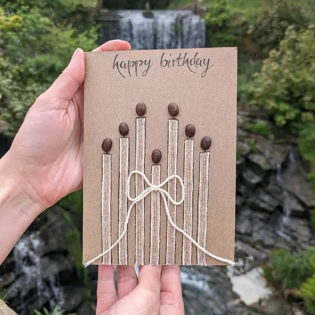 Handmade-birthday-card-with-candle