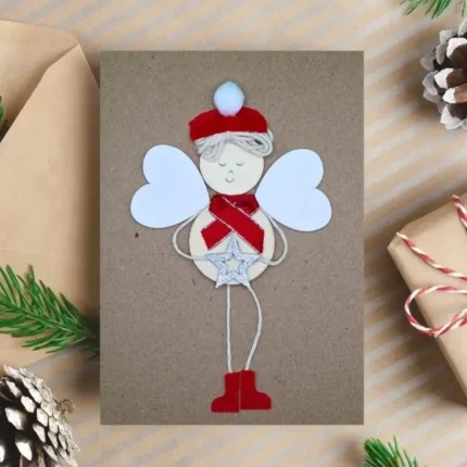 Handmade-Christmas-card-with-angel-boy