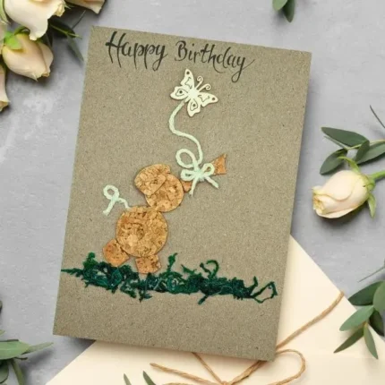 Handmade-birthday-card-with-elephant-and-butterfly