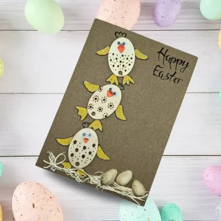 Adorable-handmade-happy-easter-chick-card