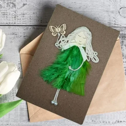 Handmade-card-for-her-with-green-feathers-3.webp