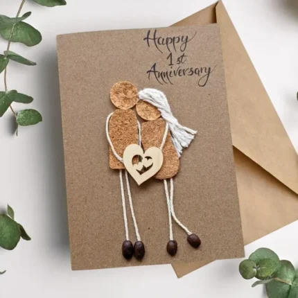 Handmade 1st anniversary card